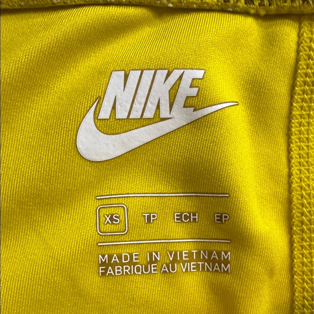 Nike Speed Yellow Python Snake Print Leggings Xs - image 6